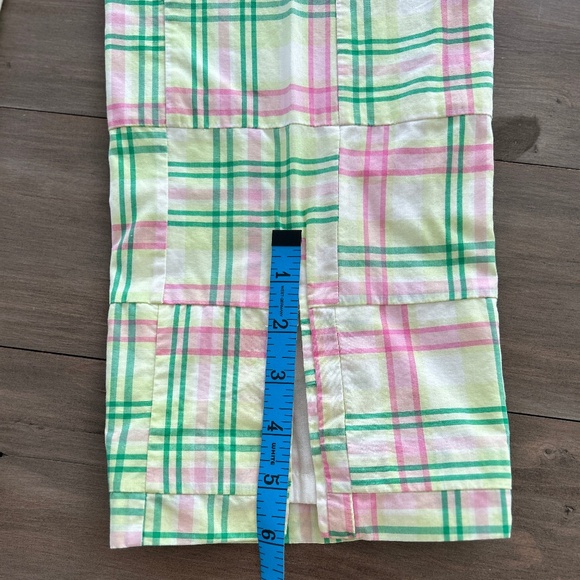 Lilly Pulitzer Madras Summer Pants Defined! Pinks + Greens + White Sz 6 - Picture 13 of 16